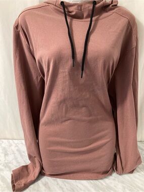 01.Algo Performance Dusty Rose Quick Dry Hoodie Top XL